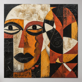 Abstracte afkomst: African Tribal Remagined Poster
