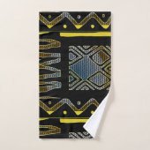 Abstracte Afrikaanse driekleppige kleding Motif Bad Handdoek (Handdoek)