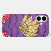 Abstracte Afrikaanse kunst: Paarse passiegolven. Case-Mate iPhone Case (Achterkant (horizontaal))