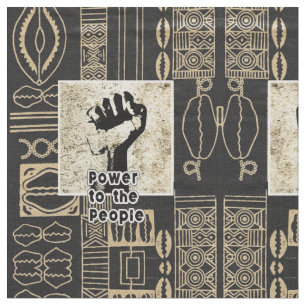 Abstracte, Afrikaanse Oerwoud Tribal Mud Cloth Stof