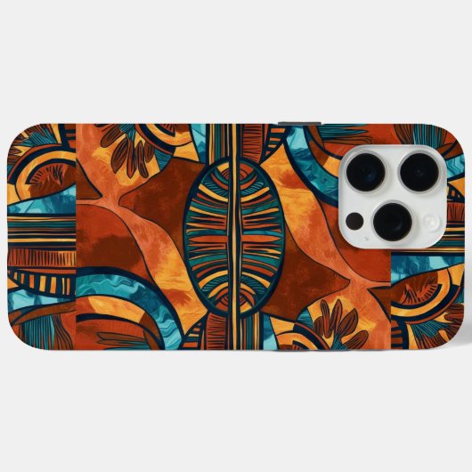 Abstracte Afrocentrische Patronen iPhone / iPad ca Case-Mate iPhone Case (Achterkant (horizontaal))