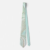 Abstracte Agate Mint. ID827 Stropdas (Voorkant)