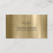 Abstracte Agate Monogram Midnight ID827 Visitekaartje (Achterkant)