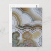 Abstracte Agate Stone Macro Briefkaart (Voorkant / Achterkant)