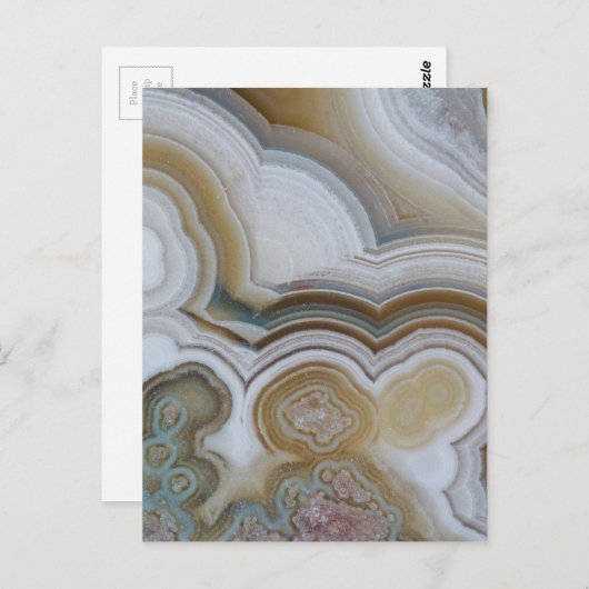 Abstracte Agate Stone Macro Briefkaart (Voorkant / Achterkant)