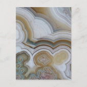 Abstracte Agate Stone Macro Briefkaart (Voorkant)