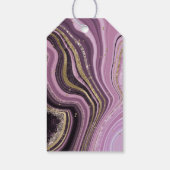 Abstracte Agate Wedding Bedankt Mauve ID827 Cadeaulabel (Achterkant)