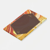 Abstracte Agate Wedding Hot Sinaasappel ID827 Post-it® Notes (Schuin)