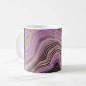 Abstracte Agate Wedding Hubby Mauve ID827 Koffiemok (Voorkant links)