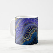Abstracte Agate Wedding Hubby Midnight ID827 Koffiemok (Voorkant links)