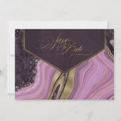 Abstracte Agate Wedding Maive ID827 Save The Date (Voorkant)