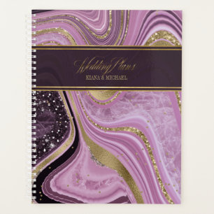Abstracte Agate Wedding Mauve ID827 Planner