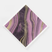 Abstracte Agate Wedding Mauve ID827 Servet (Hoek)