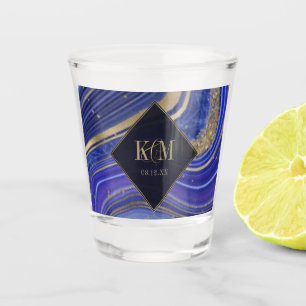 Abstracte Agate Wedding Midnight ID827 Shot Glas