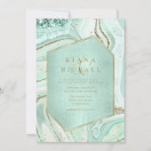 Abstracte Agate Wedding Mint ID827 (Voorkant)