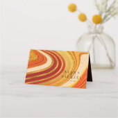 Abstracte Agate Wedding Table Hot Sinaasappel ID82 (Achterkant)