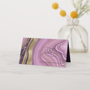 Abstracte Agate Wedding Table Mauve ID827