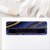 Abstracte Agate Wedding V1 Midnight ID827 Etiket (Insitu)