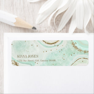 Abstracte Agate Wedding V2 Mint ID827 Etiket