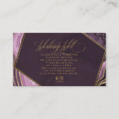 Abstracte Agate Wishing Well V1 Mauve ID827 Informatiekaartje (Voorkant)