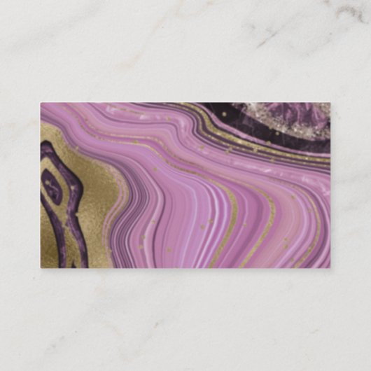 Abstracte Agate Wishing Well V3 Mauve ID827 Informatiekaartje (Achterkant)