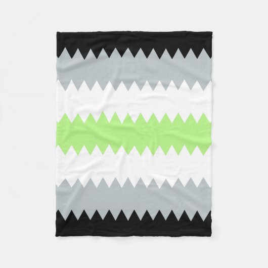 Abstracte Agender Pride Flag Fleece Deken (Voorkant)