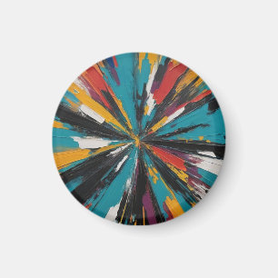 Abstracte AI-kunst Magneet