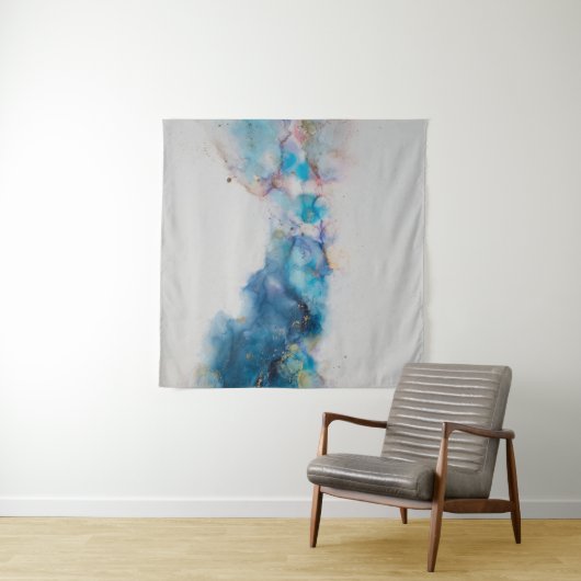 Abstracte Alcoholinkt Art Achtergrond Wandkleed (In Situ (horizontaal))