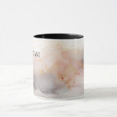 abstracte alcoholinkt koffie mok (Midden)