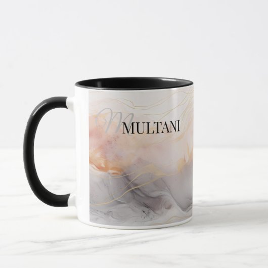 abstracte alcoholinkt koffie mok (Links)