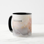 abstracte alcoholinkt koffie mok (Voorkant links)