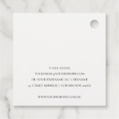 Abstracte alcoholinkt zilver marineblauw Glitter F Bedankjes Labels (Achterkant)