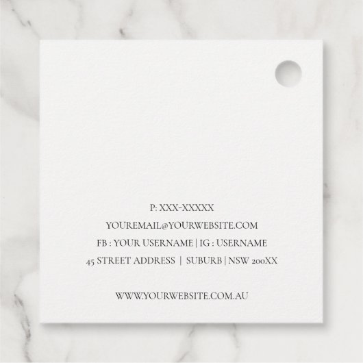 Abstracte alcoholinkt zilver marineblauw Glitter F Bedankjes Labels (Achterkant)