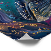 Abstracte Ale in Fantastic Vibes Art Poster (Hoek)