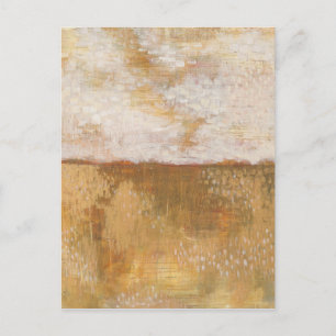 Abstracte Amber Horizon Afdrukken   Melissa Averin Briefkaart