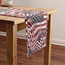 Abstracte Amerikaanse Rood Wit Blauwe Vlag Motief