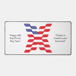 Abstracte Amerikaanse vlag letter X Bureaumat
