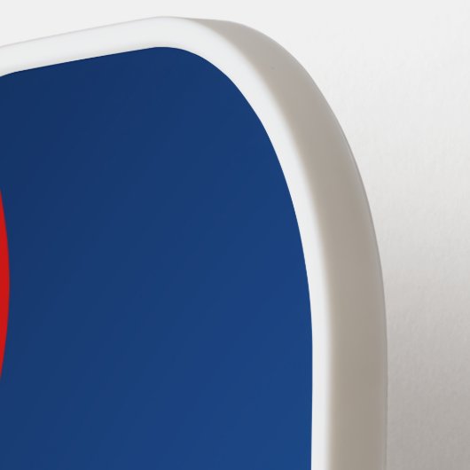 Abstracte Amerikaanse vlag Pickleball Paddle (Links Detail)