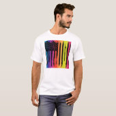Abstracte Amerikaanse vlag T-shirt (Voorkant volledig)