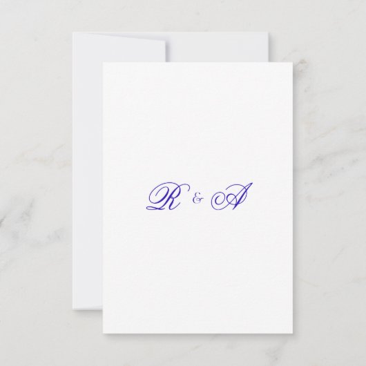 Abstracte Amethist Ink Wash Wedding Kaart (Achterkant)