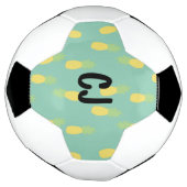 Abstracte anananas Monogrammen Initialen Voetbal (Gedraaid)