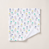Abstracte anananassen bad handdoek (Wasdoekje)