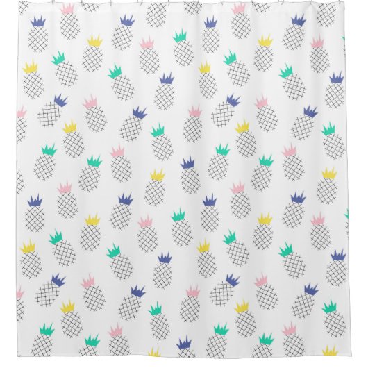 Abstracte anananassen douchegordijn (Voorkant)