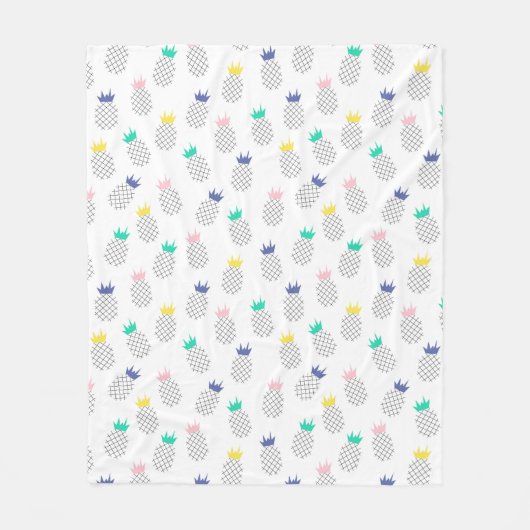 Abstracte anananassen fleece deken (Voorkant)
