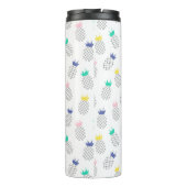 Abstracte anananassen | Monogram Thermosbeker (Achterkant)