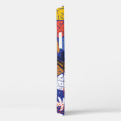 Abstracte ananassen bladeren patroon Case-Mate iPhone case (Achterkant / Rechts)