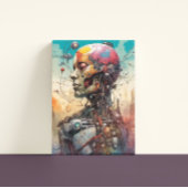 Abstracte Anatomische Cyborg Canvas Print