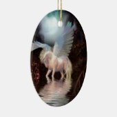 Abstracte Angel White Horse Keramisch Ornament (Rechts)