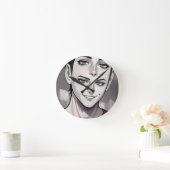 Abstracte Anime wandklok Ronde Klok (Huis)