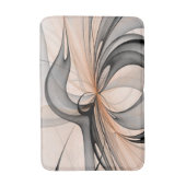 Abstracte Anthracite Gray Sienna Modern Fractal Ar Badmat (Voorkant Verticaal)